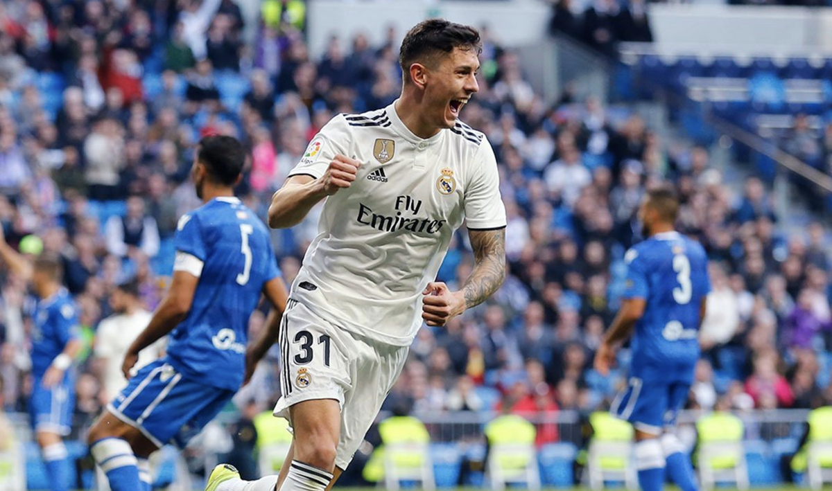 Javier Sanchez de Felipe anotó el 3-0 para el Real Madrid. (Foto Prensa Libre: AFP)