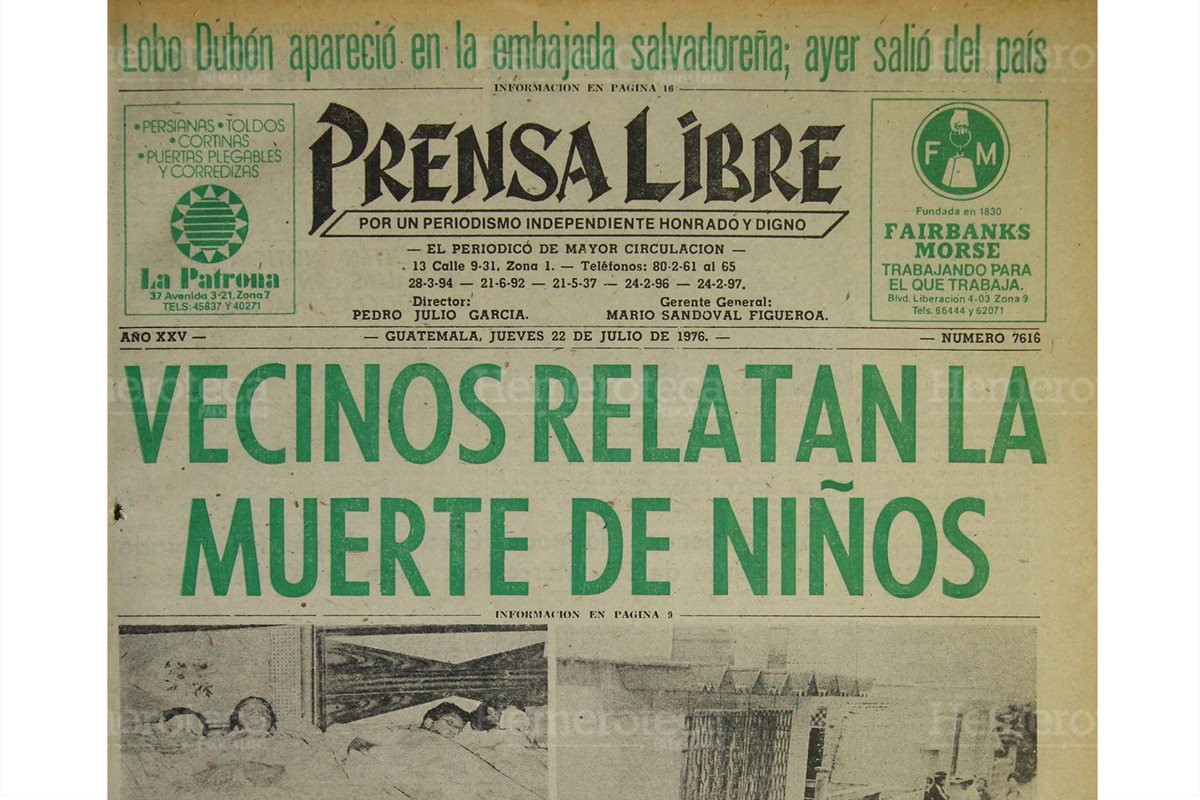 Portada de Prensa Libre que informó sobre el caso de la enfermera que mató a sus cuatro niños. (Foto: Hemeroteca PL)