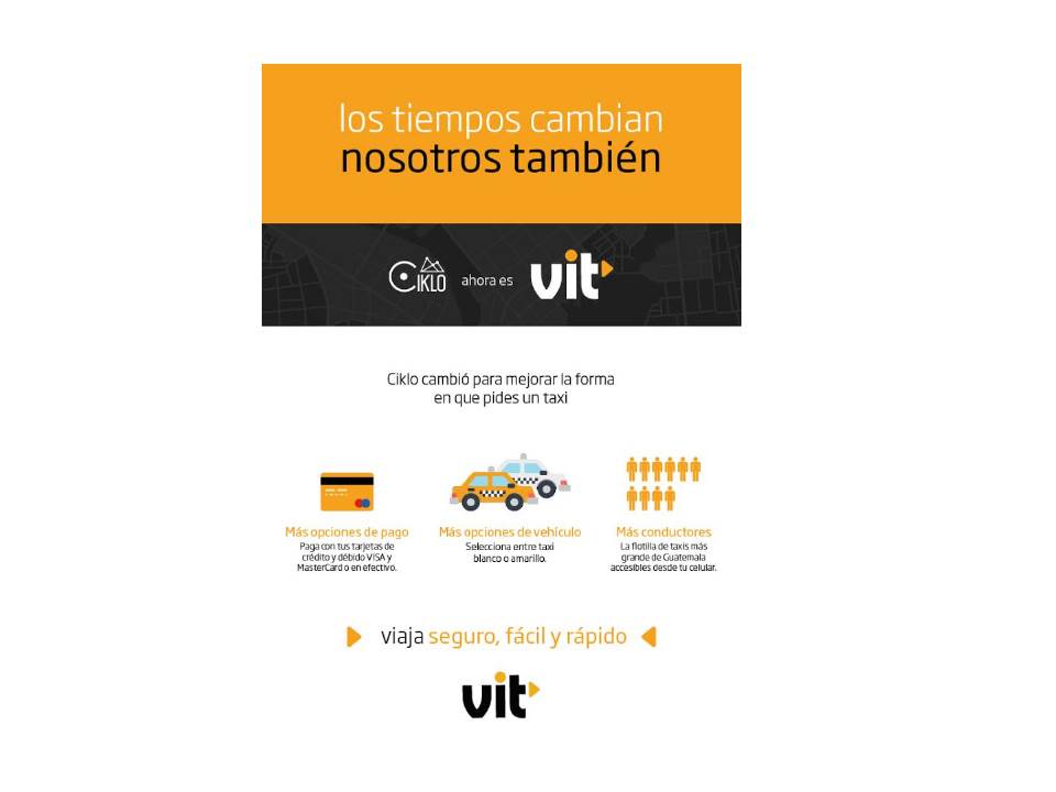 El sitio que antes era CIKLO ya presenta la nueva imagen con el nombre de VIT. (Foto Prensa Libre: www.ciklo.com)