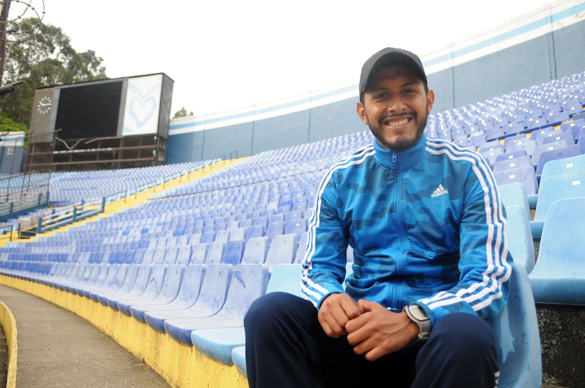 Mario Bran, seleccionado de marcha, estará en los Juegos Olímpicos de Río 2016. (Foto Prensa Libre: Jeniffer Gómez).