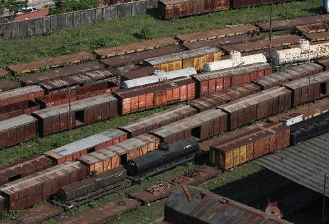 El centro administrativo del Estado estaría ubicado en la antigua estación central del tren.  (Fotografía Prensa Libre. Archivo)