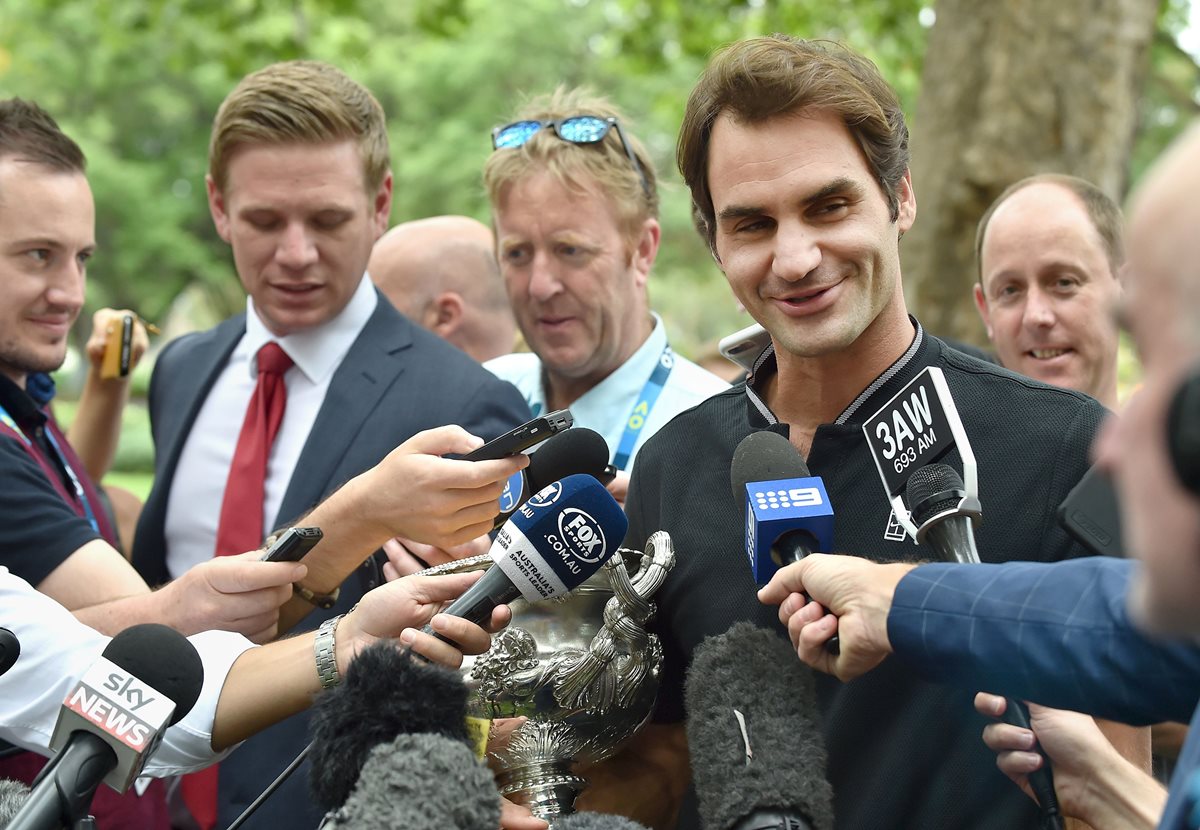 Roger Federer, actual campeón del Abierto de Australia. (Foto Prensa Libre: AFP)