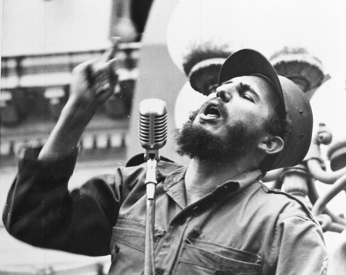 Fidel Castro, durante un discurso en La Habana en 1959. (Foto Prensa Libre: AP)