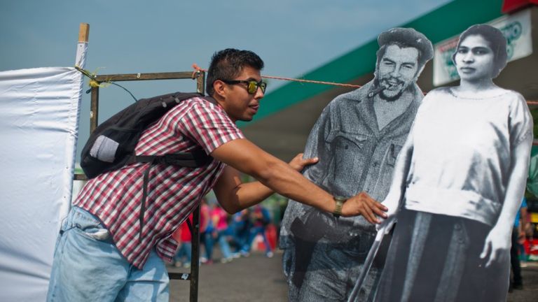 La imagen de Prudencia Ayala como símbolo de los derechos de la mujer comenzó a utilizarse en los últimos años en El Salvador. GETTY IMAGES