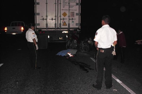 Sergio Aroldo Morales murió en un accidente vial en Zacapa. (Foto Prensa Libre: Héctor Contreras).