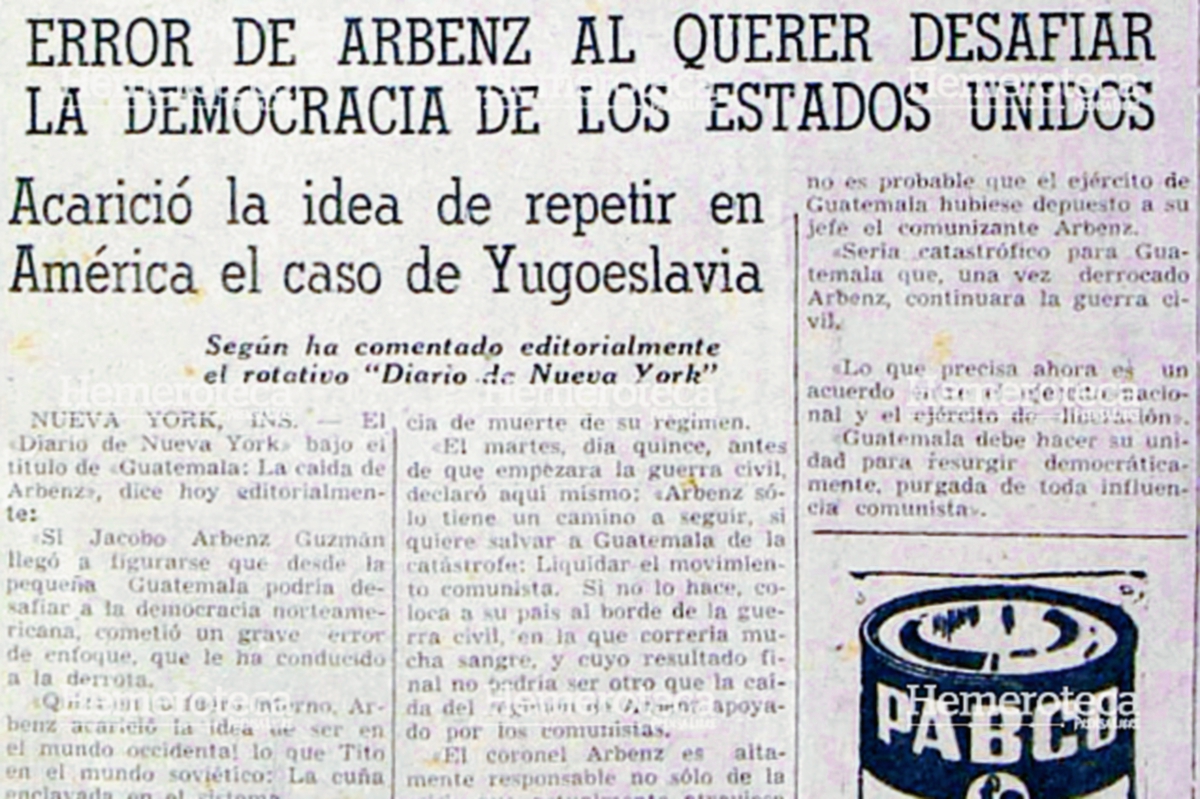 Nota del 30 de junio de 1954 donde se reproducía el editorial. (Foto: Hemeroteca PL)
