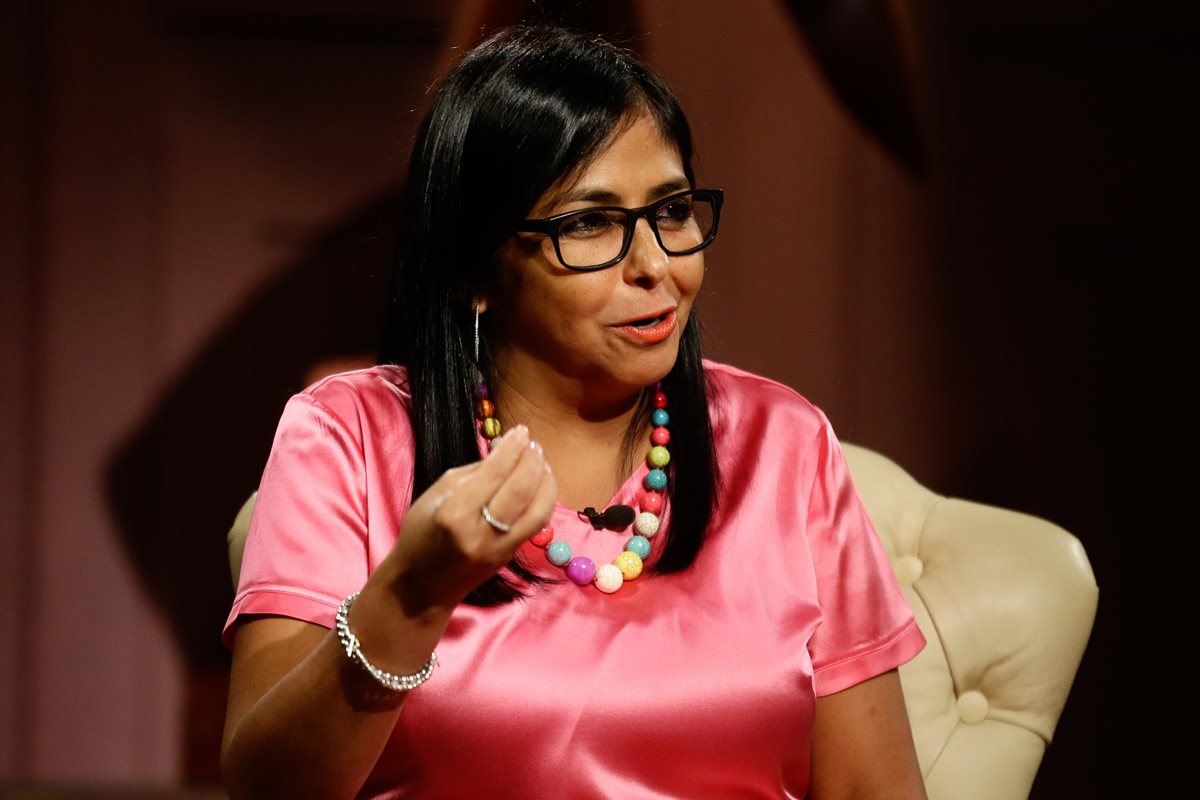 La vicepresidenta de Venezuela Delcy Rodríguez fue sancionada por la UE al considerar que ha "violado derechos humanos y socavado la democracia y el Estado de derecho". (EFE).