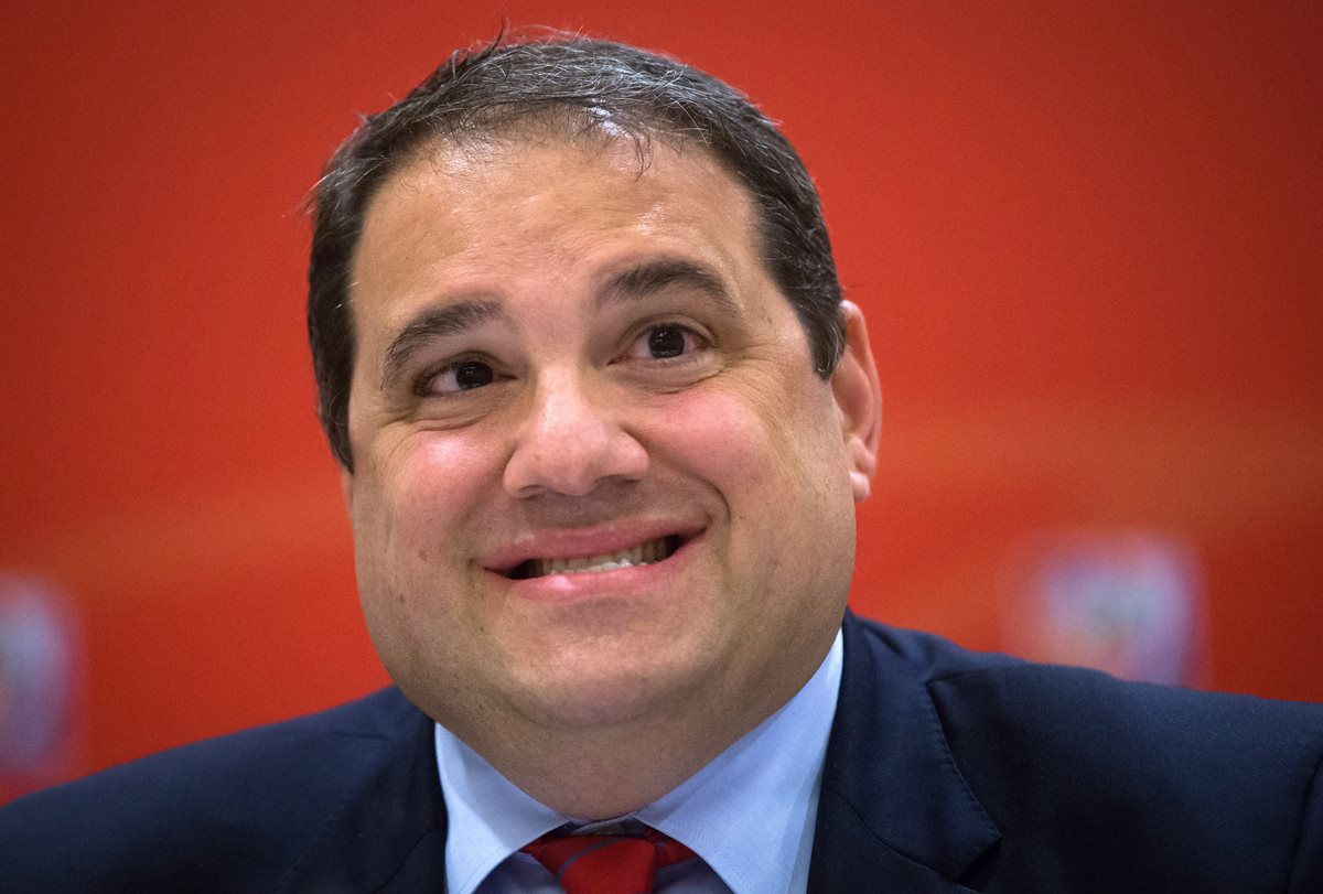 El canadiense Victor Montagliani fue electo este jueves como el nuevo presidente de la Concacaf en el 66 congreso de la FIFA que se desarrolla en México. (Foto Prensa Libre: AP)