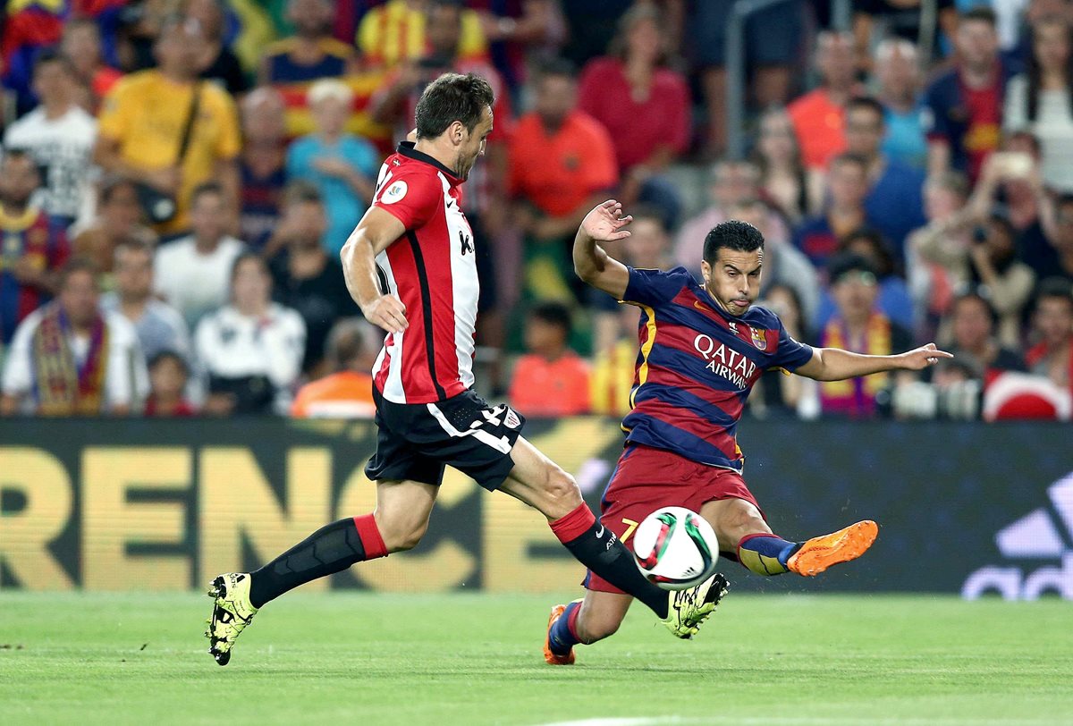 Pedro pudo haber disputado su último partido el pasado lunes frente al Athletic en la Supercopa de España. (Foto Prensa Libre: EFE)