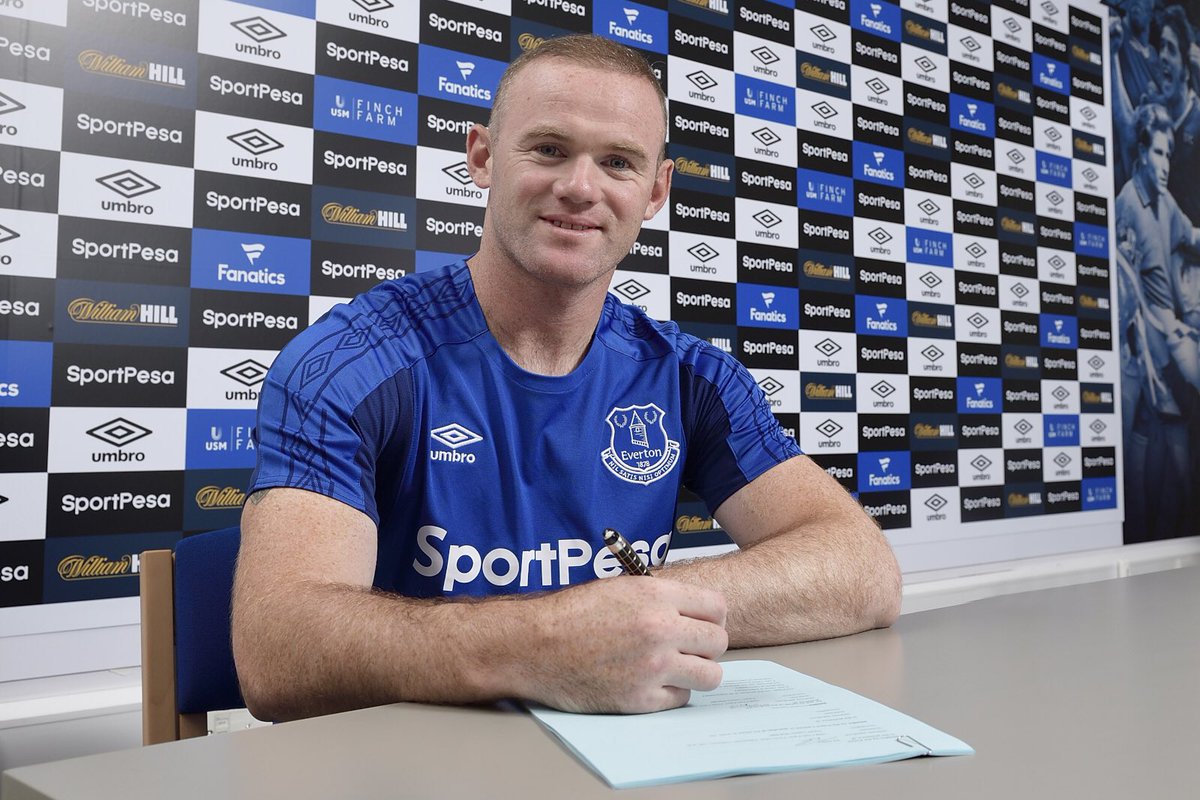 Wayne Rooney anunció con mucha alegría su regreso al Everton. (Foto Prensa Libre: cortesía Twitter @WayneRooney)