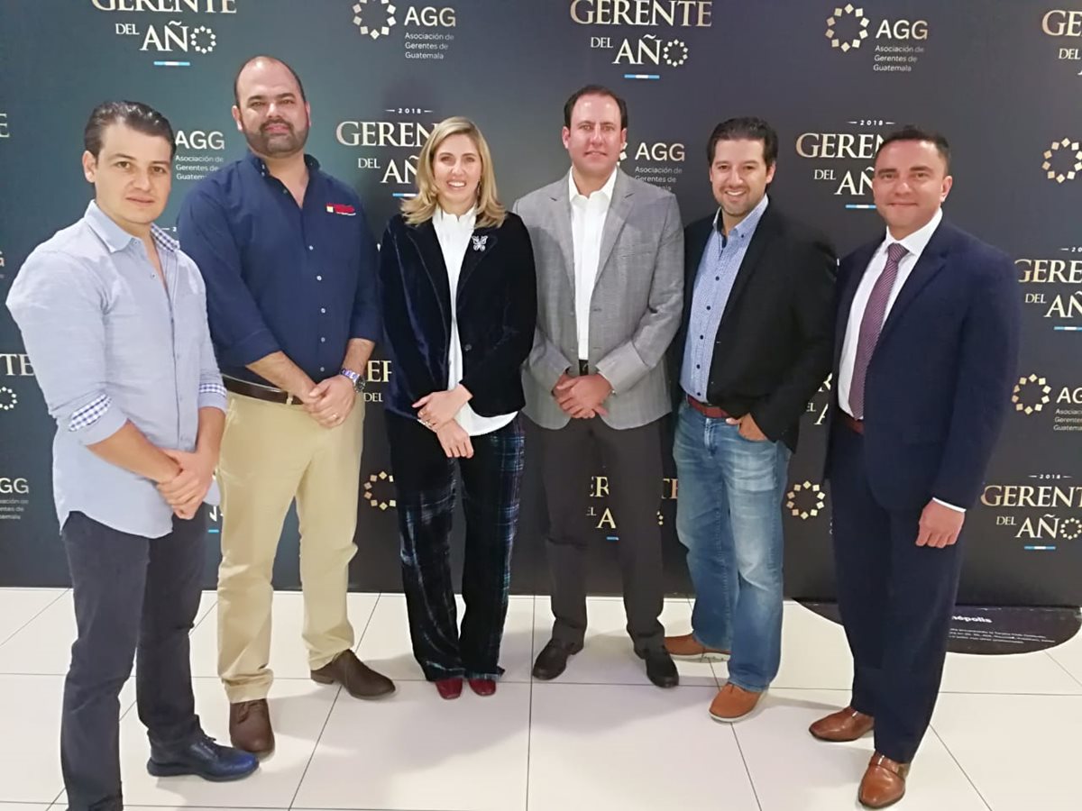 Nominados a gerente del año durante el evento de la AGG, celebrado en Las Américas. El ganador del 2018 se conocerá el 14 de noviembre próximo. (Foto Prensa Libre: Urías Gamarro)