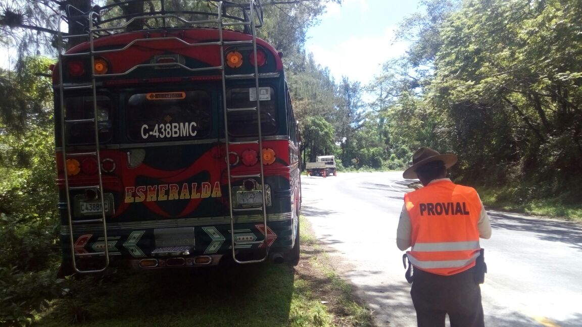 Accidente en ruta a San Lucas. (Foto Prensa Libre: Provial)