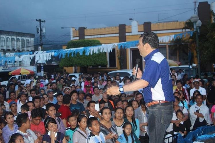 El FCN-Nación fue el partido con el que el presidente, Jimmy Morales, llegó al poder en el 2015. (Foto Prensa Libre: Hemeroteca PL)