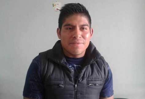 Juan Carlos Chocoj, sindicado de la muerte de Mara Nohemí  Siquinajay, permanece en la Comisaría 73, en Chimaltenango. (Foto Prensa Libre: Víctor Chamalé).