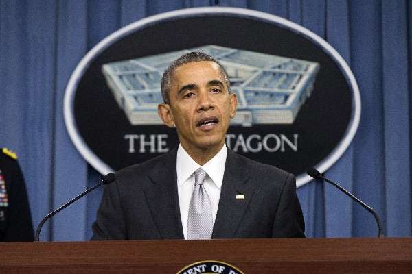 <span class="hps">Barack</span> <span class="hps">Obama habla en</span> <span class="hps">el Pentágono</span><span>,</span><span class="hps"> sobre</span> <span class="hps">la lucha</span> <span class="hps">contra el</span><span class="hps"> Estado Islámico.</span> (Foto Prensa Libre: AP)