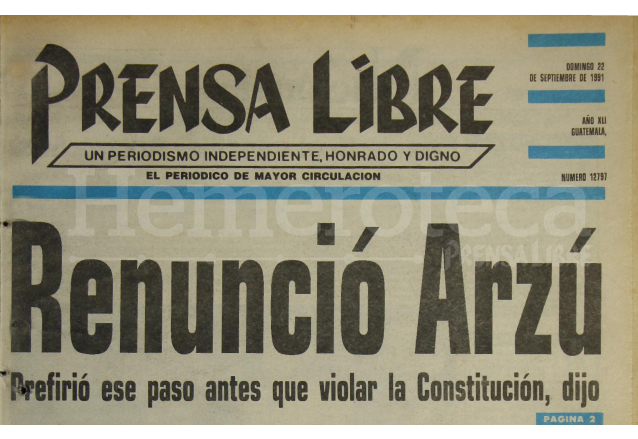 Titular de Prensa Libre del 22/09/1981. (Foto: Hemeroteca PL)