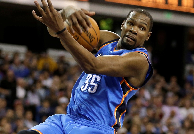 Durant sigue siendo una de las máximas figuras de los Thunder. (Foto Prensa Libre: Hemeroteca)