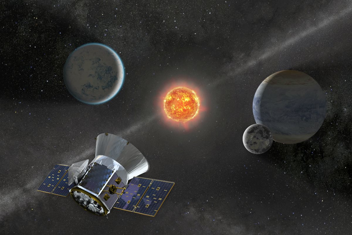 Una imagen de la Nasa del satélite Transiting Exoplanet Survey Satellite (TESS) que se lanzó en el cohete SpaceX Falcon 9.(Foto Prensa Libre:AFP).