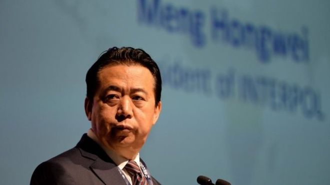 La familia de Meng Hongwei no tiene noticias de su paradero desde el pasado 29 de septiembre. AFP