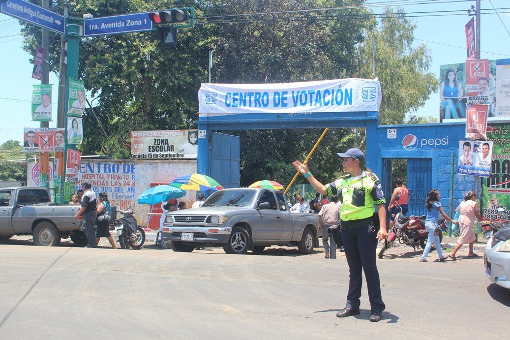 Uno de los centros de votación que se habilitó en Escuintla el 6 de septiembre último. (Foto Prensa Libre: Melvin Sandoval)