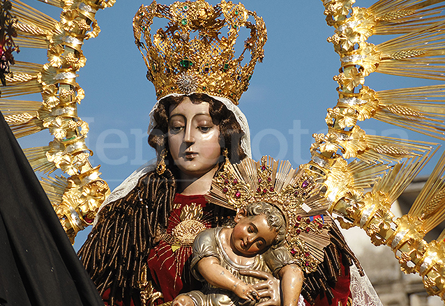 La Virgen del Rosario es una escultura hecha de plata fundida a finales del siglo XVI. (Foto: Néstor Galicia)