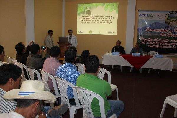 entidades presentan       proyecto de conservación de bosques  y parque, en Chimaltenango.