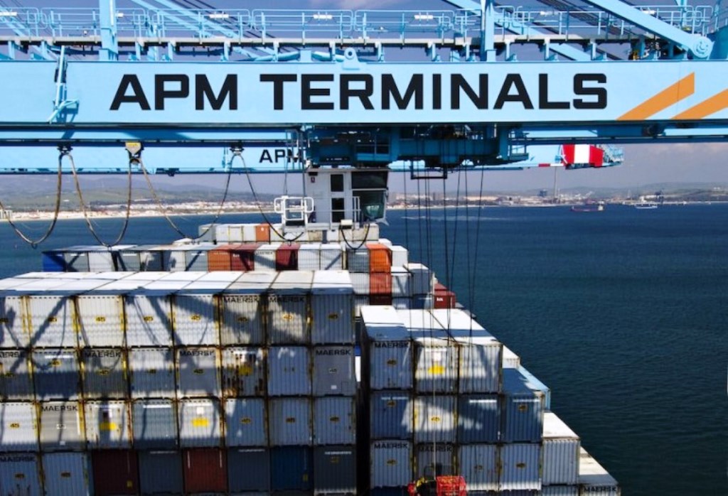 Directivos de la compañía APM Terminals buscan una solución en el caso de la Terminal de Contenedores Quetzal de la cual son dueños. (Foto Prensa Libre: Hemeroteca PL )