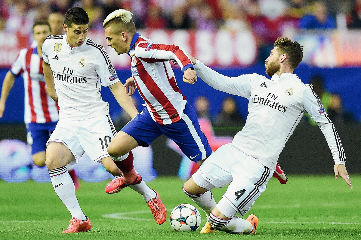 En el juego de ida Real Madrid y Atlético igualaron 0-0. (Foto Prensa Libre: AFP).