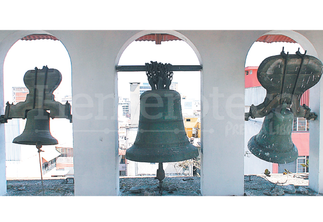 Campanas del Templo de San Francisco ubicado en la zona 1 de la capital. (Foto: Hemeroteca PL)