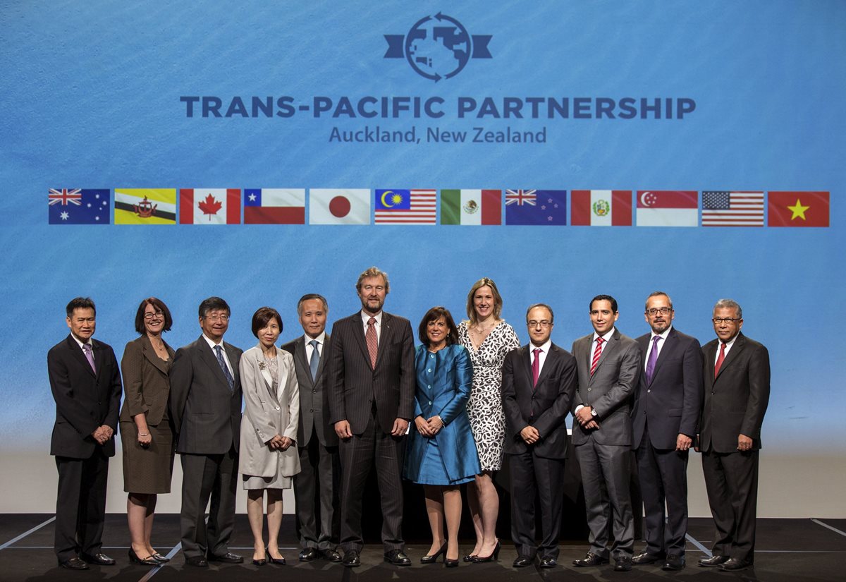 Doce países firmaron hoy el Acuerdo Transpacífico.