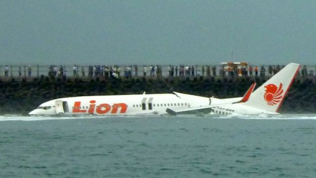 En el accidente de 2013 el avión llevaba 108 personas a bordo. Todas sobrevivieron. AFP