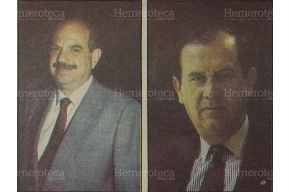 Jorge Serrano y Jorge Carpio, los dos principales contendientes en 1990. (Foto: Hemeroteca PL)