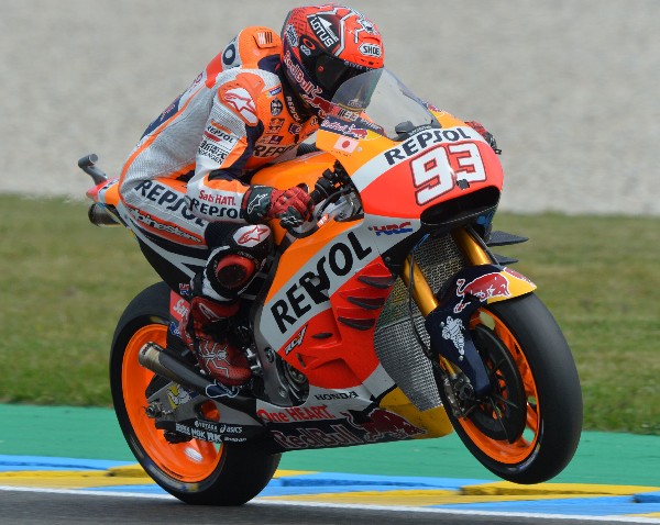 El piloto español Marc Márquez está consciente que la correra en Francia será complicada. (Foto Prensa Libre: AFP).