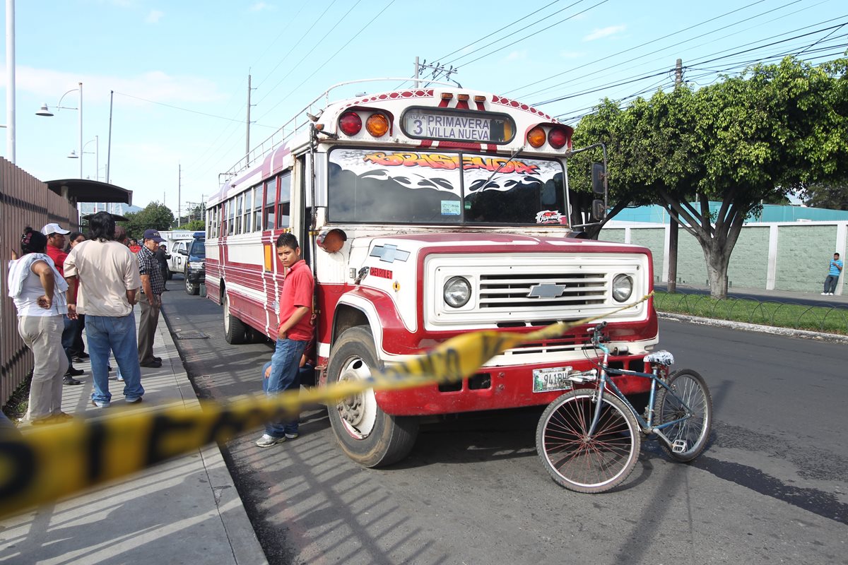 Los asaltos también son constantes en la provincia, indican los empresarios del transporte público.(Prensa Libre: Hemeroteca PL)