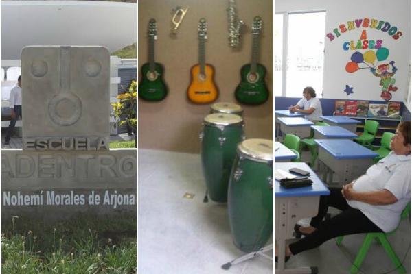 Escuela de la fundación Adentro. (Foto Prensa Libre: Erick Ávila y Keneth Cruz)