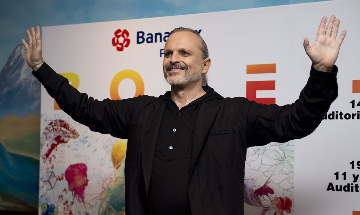 El cantante español Miguel Bosé realizará una gira en varias ciudades de México. (Foto Prensa Libre: AFP)