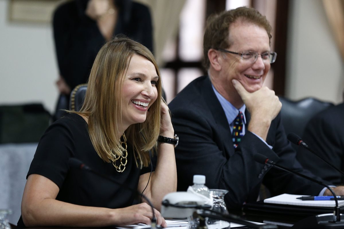 La subsecretaria de la Casa Blanca Heather Higginbottom, durante su visita este martes en Honduras. (Foto Prensa Libre: Agencia AP)