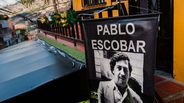 La imagen del narco colombiano Pablo Escobar sigue presente en algunos lugares de su natal Medellín (Colombia). (Foto: Getty Images).