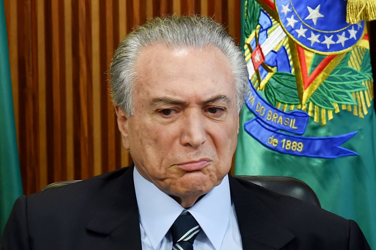 Michel Temer, presidente interino de Brasil, creyó que Mauricio Macri era su interlocutor. (Foto Prensa Libre: AFP).