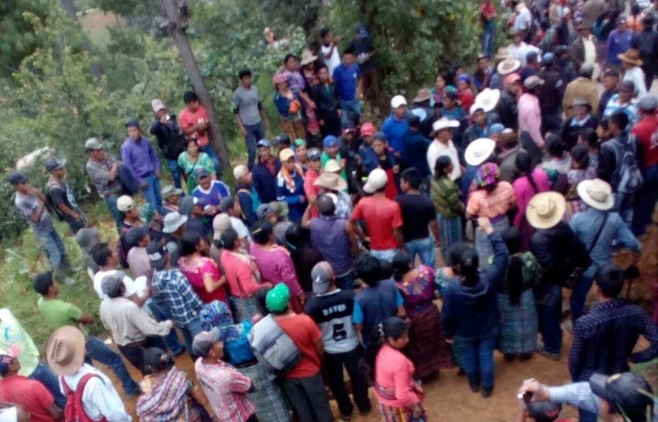 Lugar donde se registró el enfrentamiento entre vecinos en Xetzac, Cunén. (Foto Prensa Libre: Héctor Cordero).