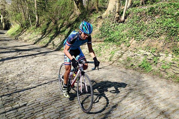 Daniel Quicibal durante el  entrenamiento de este jueves en Top Van De Muur Geraardsbergen. (Foto Prensa Libre: Cortesía Daniel Quicibal)