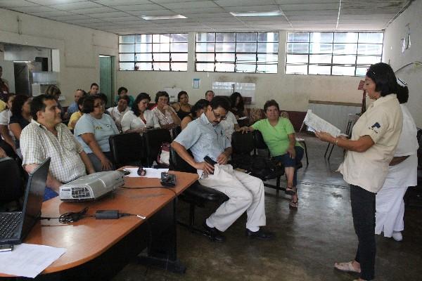 Salubristas,  en  la capacitación.
