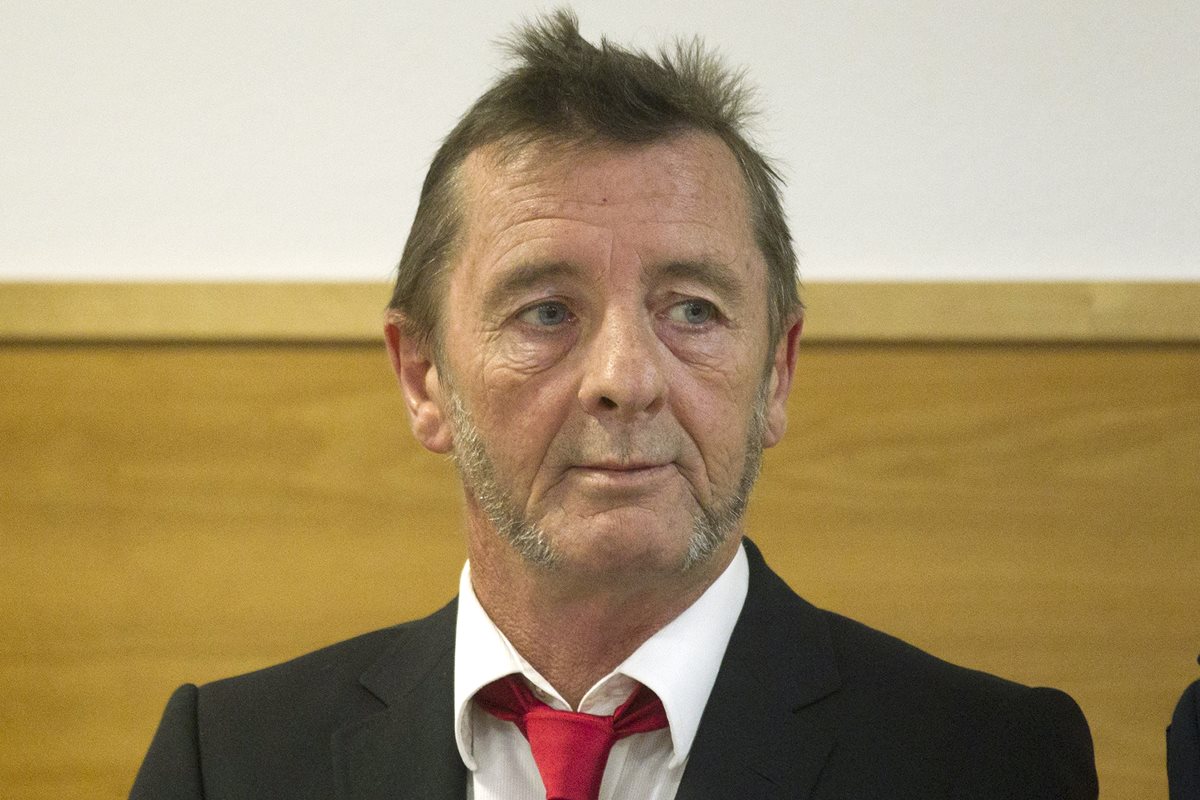 Phil Rudd durante el juicio en un tribunal de Tauranga, Nueva Zelanda. (Foto Prensa Libre: AP)