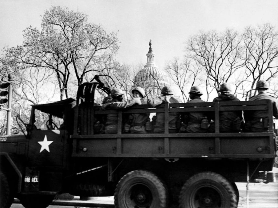 A Washington llegaron 13.000 soldados. GETTY