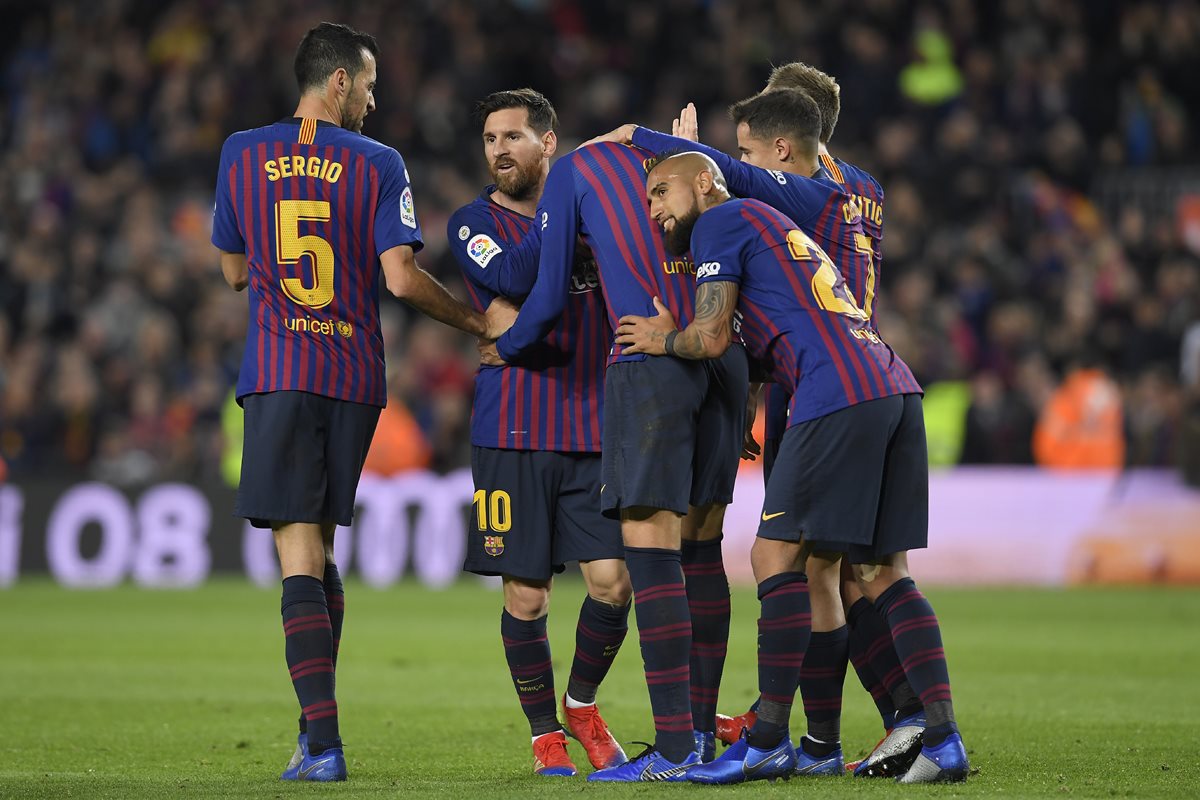 El Barcelona no pierde el paso en la Liga española y espera poder recuperar el liderato. (Foto Prensa Libre: AFP)