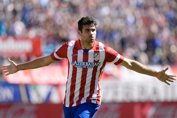 Diego Costa sigue encontrado con el gol y este sábado le dio tres puntos importantes al cuadro colchonero. (Foto Prensa Libre: AFP) <br _mce_bogus="1"/>