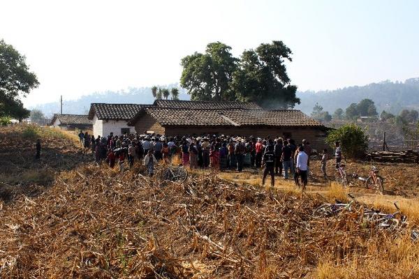 Vivienda donde ocurrió el incidente armado.