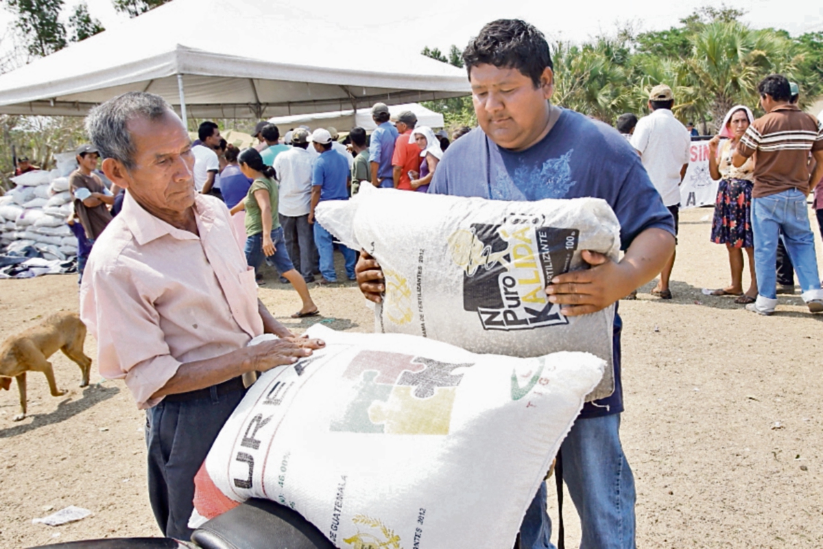 La entrega de fertilizantes avanza, explicó ayer el ministro de Agricultura.