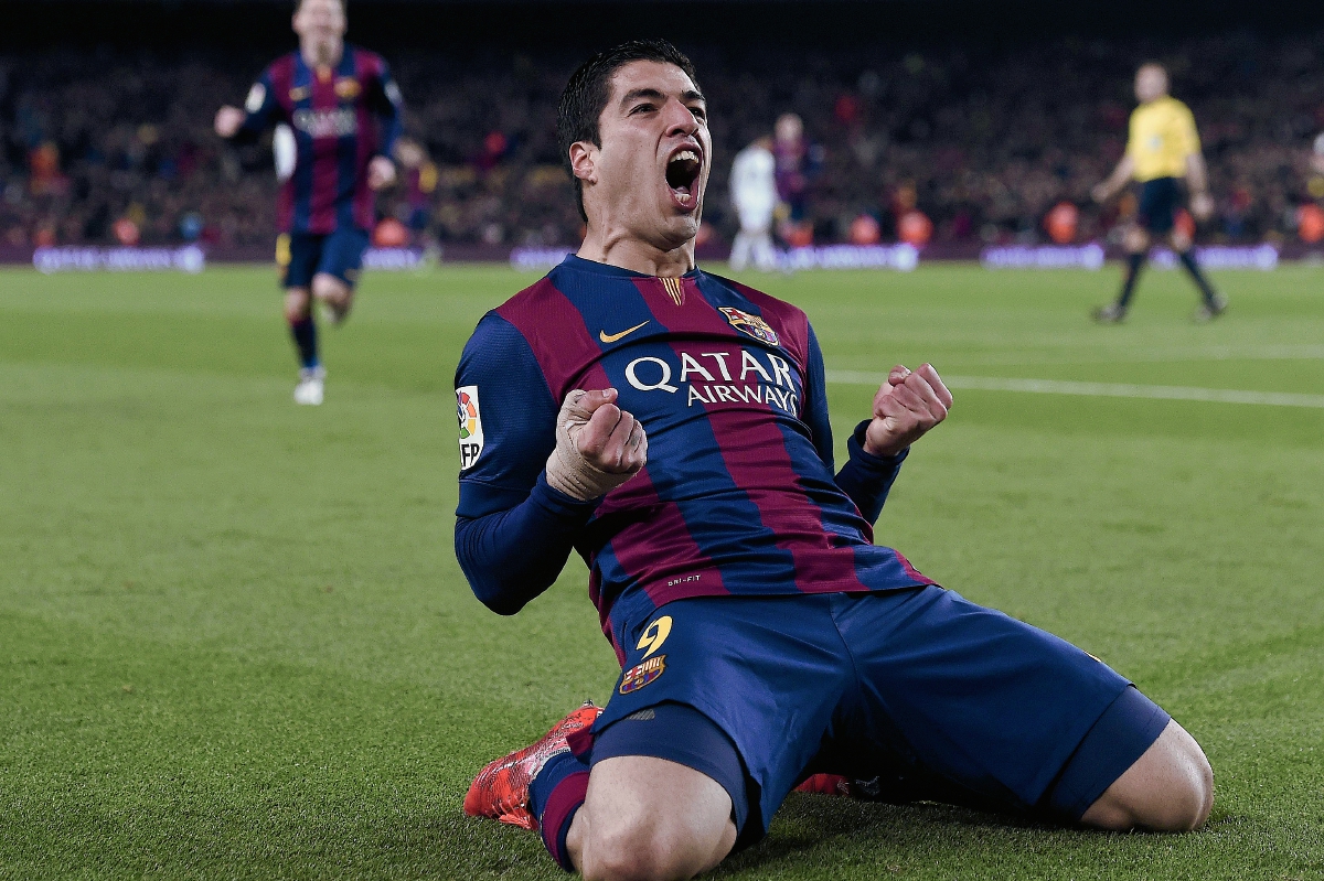 Suárez sigue conectado con el gol y volvió a ser fundamental en el ataque azulgrana. (Foto Prensa Libre:AFP)