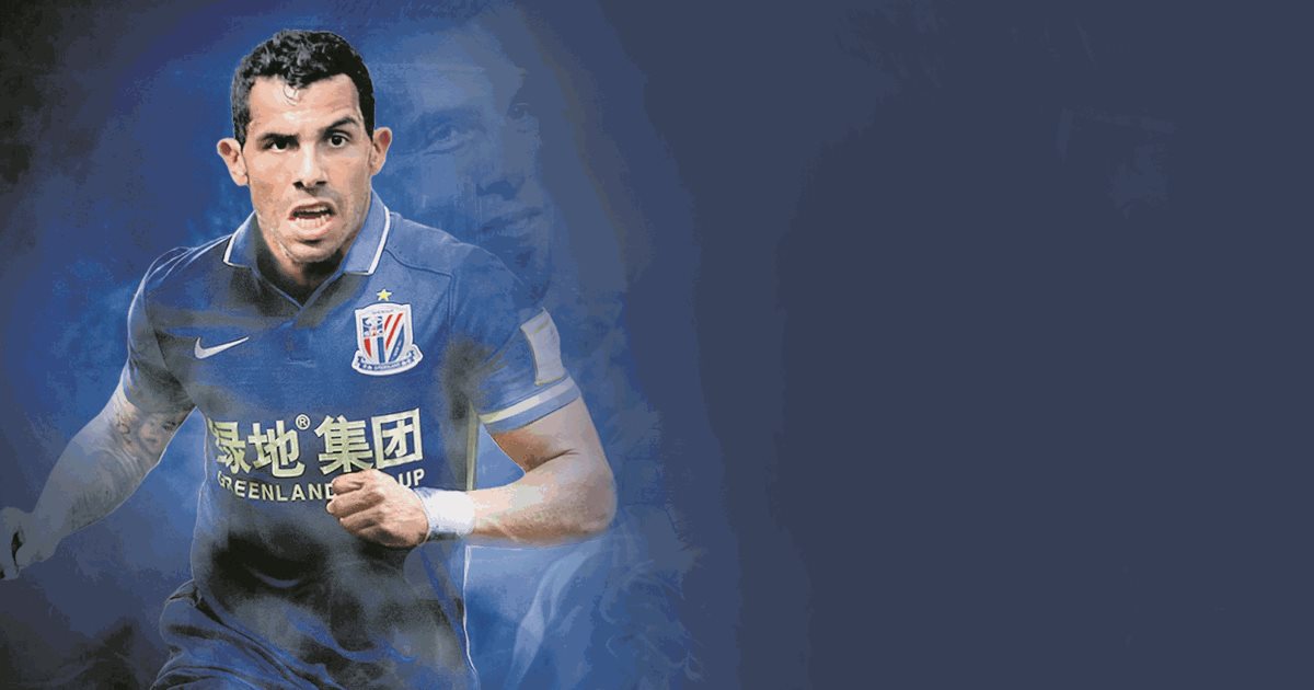 Carlos Tevez llegó en la presente temporada al futbol de China. (Foto Prensa Libre: Hemeroteca PL)